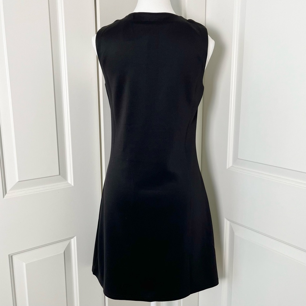 Papillon Black Dress with Laser Floral Cutouts - LBD, Mini, A-line, Size Small - Picture 9 of 16